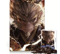 Ritratto di Wukong della saga di Black Myth, puzzle da 1000 pezzi per adulti, stimolante per la mente, divertente e rilassante, con taglio uniforme, regalo memorabile (50x75cm)