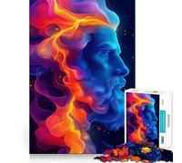 Ritratto di Zeus - Puzzle da 1000 pezzi per adulti - Gioco di abilità mentale - Relax e divertimento - Design - Assemblaggio - Pezzo da collezione (38x26cm)