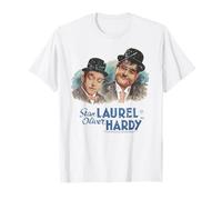 Ritratto dipinto di Stan Laurel & Oliver Hardy Comedy Duo Maglietta