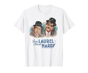 Ritratto dipinto di Stan Laurel & Oliver Hardy Comedy Duo Maglietta