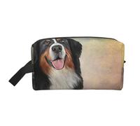 Ritratto divertente del cane della razza del bovaro bernese, Borsa per il trucco Borsa per cosmetici Borsa da viaggio portatile da viaggio Borsa per trucco Organizer