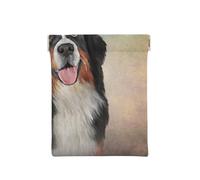 Ritratto divertente del cane della razza del bovaro bernese, Spremere il portafoglio superiore da donna Borsa portaoggetti Piccola portamonete Portamonete