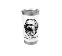 RITRATTO E FIRMA DI KARL MARX Bicchiere termico in acciaio inox doppia parete