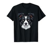 Ritratto Fedele del Cane del Volto di Border Collie Maglietta