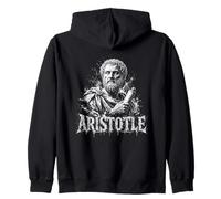 Ritratto filosofo Greco Antico di Aristotele Felpa con Cappuccio