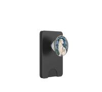 Ritratto floreale dell'iride del cane Borzoi Art Nouveau PopSockets PopWallet per MagSafe