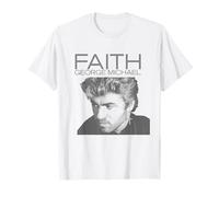 Ritratto George Michael B&W Maglietta