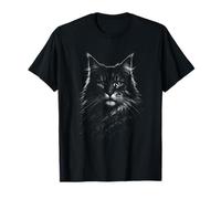 Ritratto Gotico del Gatto Maine Coon Maine Coon Maglietta
