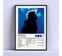 Ritratto GUSTAVO CERATI BOCANADA Quadro decorativo pronto da appendere 12"x16"