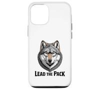 Ritratto intenso testa di lupo guida il branco Custodia per iPhone 12/12 Pro