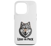 Ritratto intenso testa di lupo guida il branco Custodia per iPhone 13 Pro