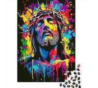 Ritratto Maschile Astratto Colorato Puzzle 1000 Pezzi Puzzle per Adulti Carta Gioco di Puzzle 1000 Pezzi Stile Moderno Decorazione Regalo 70x50cm/1000pcs
