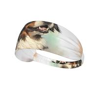 Ritratto realistico del cane da montagna bernese Berner,Fascia elastica per capelli multiuso unisex, fascia antisudore sportiva
