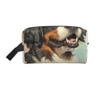 Ritratto realistico del cane da montagna bernese. Organizer per cosmetici di grande capacità, borsa da viaggio per il trucco da donna.