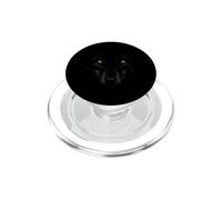 Ritratto realistico scuro del volto del lupo PopSockets PopGrip per MagSafe