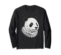 Ritratto Rinascimento Panda Arte Animale Nobile Vintage Maglia a Manica