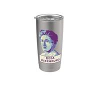 Ritratto Rosa Luxemburg Bicchiere termico in acciaio inox doppia parete