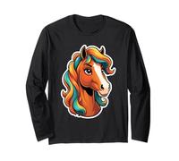 Ritratto Stilizzato di Cavallo Maglia a Manica