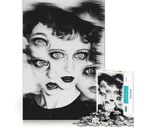 Ritratto surreale di donna - Puzzle da 1000 pezzi per adolescenti - Gioco di sfida mentale - Passatempo rilassante - Taglio preciso - Regalo delizioso 50x75cm