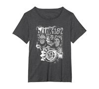 Ritratto Ufficiale dei Blink-182 One More Time Maglietta, Donna Plus-Size, Grigio Scuro, 5X