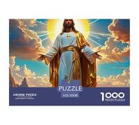 Ritratto umano sotto luce Puzzle 1000 Pezzi Gioco di Puzzle 1000 Pezzi Carta Cielo nuvoloso Relax Concentrazione Decorazione familiare Regalo 52x38cm/1000pcs