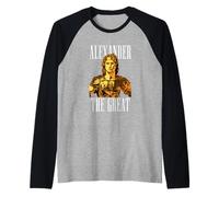 Ritratto Vintage di Alessandro Il Grande in Armatura Maglia con Maniche Raglan