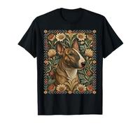 Ritratto Vintage Inglese Bull Terrier Brindle Maglietta