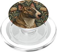 Ritratto vintage inglese Bull Terrier Brindle PopSockets PopGrip per MagSafe