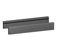 Rittal Socketblende VX seitlich H100mm per T800mm 8660034 RAL 9005 (Packung con