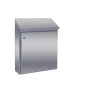 Rittal Alloggiamento da parete in acciaio inox HD, IP66, altezza x larghezza x profondità 669 mm x 510 mm x 210 mm