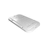 Rittal AX 2561.200 - Piastra flangia, 149 x 256 mm, in plastica, colore grigio, 1 pezzo