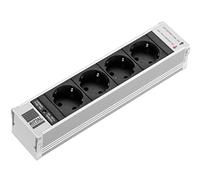Rittal Steckdosenmodul PSM 4x Schu.ko L250mm schw. NUOVO