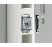 Rittal Dadi M5 EL 2094500 – con contatto per lamiera 0,8–2 mm – 50 pz Argento