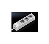 RittaL-Werk - Rittal Dk Socket Strips In An Aluminium Duct - Verlngerungsschnur - Wechselstrom 230 V - Ausgangsbuchsen: 3 (cee7/3 (schuko)) - 2,0m - G