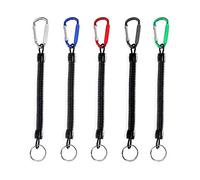 Ritte 5 Pezzi Pesca Cordini, Cordini Da Pesca, Elastico Molla Portachiavi, Multi-colored Spirale Retrattile Cordino Per Pesca, Canottaggio, Kayak, Campeggio E Caccia