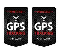 Ritter Mediendesign Adesivi per bicicletta con tracciamento GPS, 2 pezzi, colore nero, resistente alle intemperie, resistente ai raggi UV, 3,3 cm x 4,9