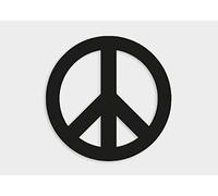 Ritter Mediendesign Adesivo per Auto con Simbolismo della Pace, Nero, Edizione Premium, Superfici Liscie, Resistente ai Raggi UV, Sicuro per Autolavaggio, Pellicola in Vinile Orajet 3551, Prodotto in