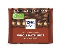 Ritter Sport Bars, Milk Chocolate with Whole Hazelnuts, 3.5 Ounce (Pack of 10)
