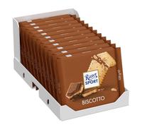 Ritter Sport Biscotto, Cioccolato al Latte Ripieno, 11 Pezzi da 100 g | Crema al cacao e biscotto al burro