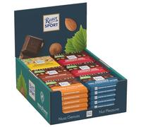 Ritter Sport Espositore da Banco Special Nuts, 36 Tavolette di Cioccolato ai Gusti Bianco con Nocciole, Fondente con Nocciole x2, Nocciole, Mandorle Salate e Miele, Fondente con Mandorle, 3600 g