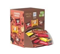 RITTER SPORT Espositore da Banco Special Nuts, 36 Tavolette di Cioccolato con Nocciole Intere 3 Gusti - Latte, Fondente, Bianco, 56 x 16,67g