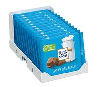 RITTER SPORT Latte delle Alpi, Tavoletta di Cioccolato Al Latte di Altissimo Livello, Sapore Di Caramello e Miele, Cacao 100% Certificato Sostenibile, 100 g