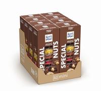 RITTER SPORT Mini Tower 116g Special Nuts, Mix Cioccolatini, 3 Gusti, Cioccolato al Latte Extra Con Nocciole, Cioccolato Fondente Con Nocciole, Cioccolato Bianco Con Nocciole, 8 Mini Tower da 7 Pezzi