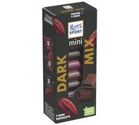 RITTER SPORT Mini Tower Dark Mix, 7 Mini Tavolette, Astuccio 116g