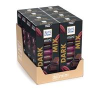 RITTER SPORT Mini Tower Dark Mix, 7 Mini Tavolette Cioccolato Fondente 3 Gusti - Fondente 50%, Fondente Extra 61%, Fondente Extra 70%, 8 Astucci x 116g