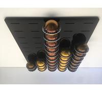 RITTERLINE, Design unico sul mercato, distributore per 50 capsule, compatibile con le capsule Nespresso VERTUO (Original) (nero)