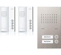Ritto, Set per citofono interno ed esterno Acero Pur, RGE1818425