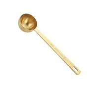 Ritual Scoop Gold Finished Stainless Steel Measuring Spoon, Precision Measuring Spoon for Collagen Supplements (15 m, Gold)