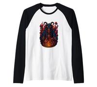 Rituale di invocazione del monaco della capra elettrica Maglia con Maniche Raglan
