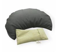 Rituale di Meditazione Sage · Set Yoga e Meditazione · Zafu Ergonomico · Cuscino da Meditazione con Bucce di Grano Saraceno · Cuscino e Zafu con Federa Lavabile · Prodotto in Spagna · ZAFUZEN Atelier